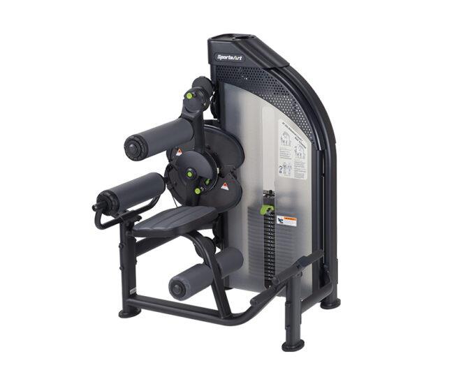 Sportsart Back Extension/Ab Crunch, Abdominal Machine and Back Extension 2-in-1 Combination Machine DF306