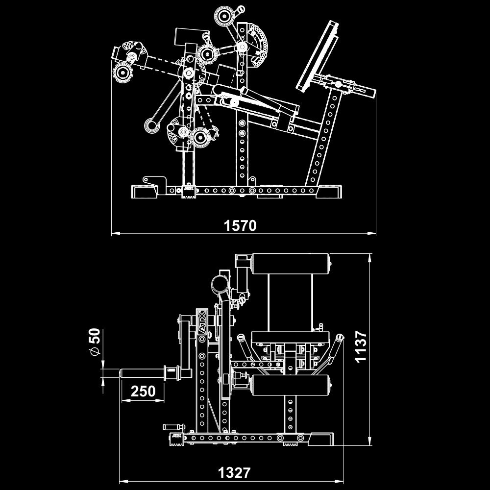 ATX Beinstrecker / Beinbeuger - sitzend