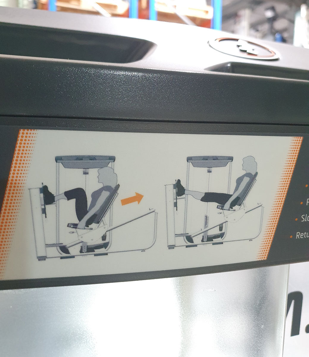 Inotec Beinpresse, Leg Press, Rahmenfarbe Silber, Polsterfarbe Schwarz, gebraucht - überholter Zustand