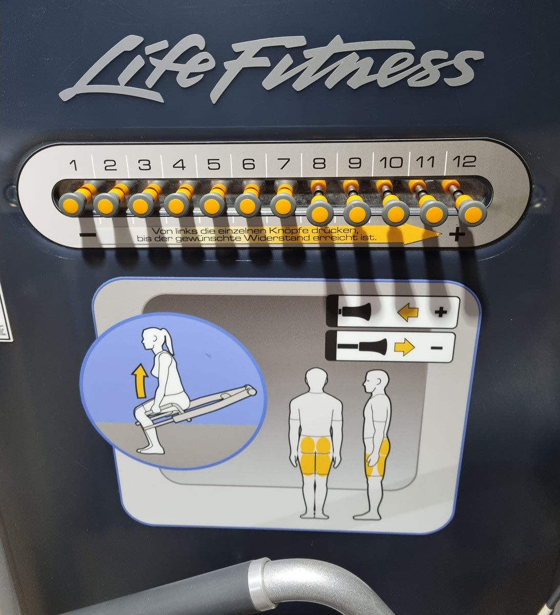Life Fitness Squat Machine, Circuit Series, Frame Color Silver, Used - Refurbished Condition