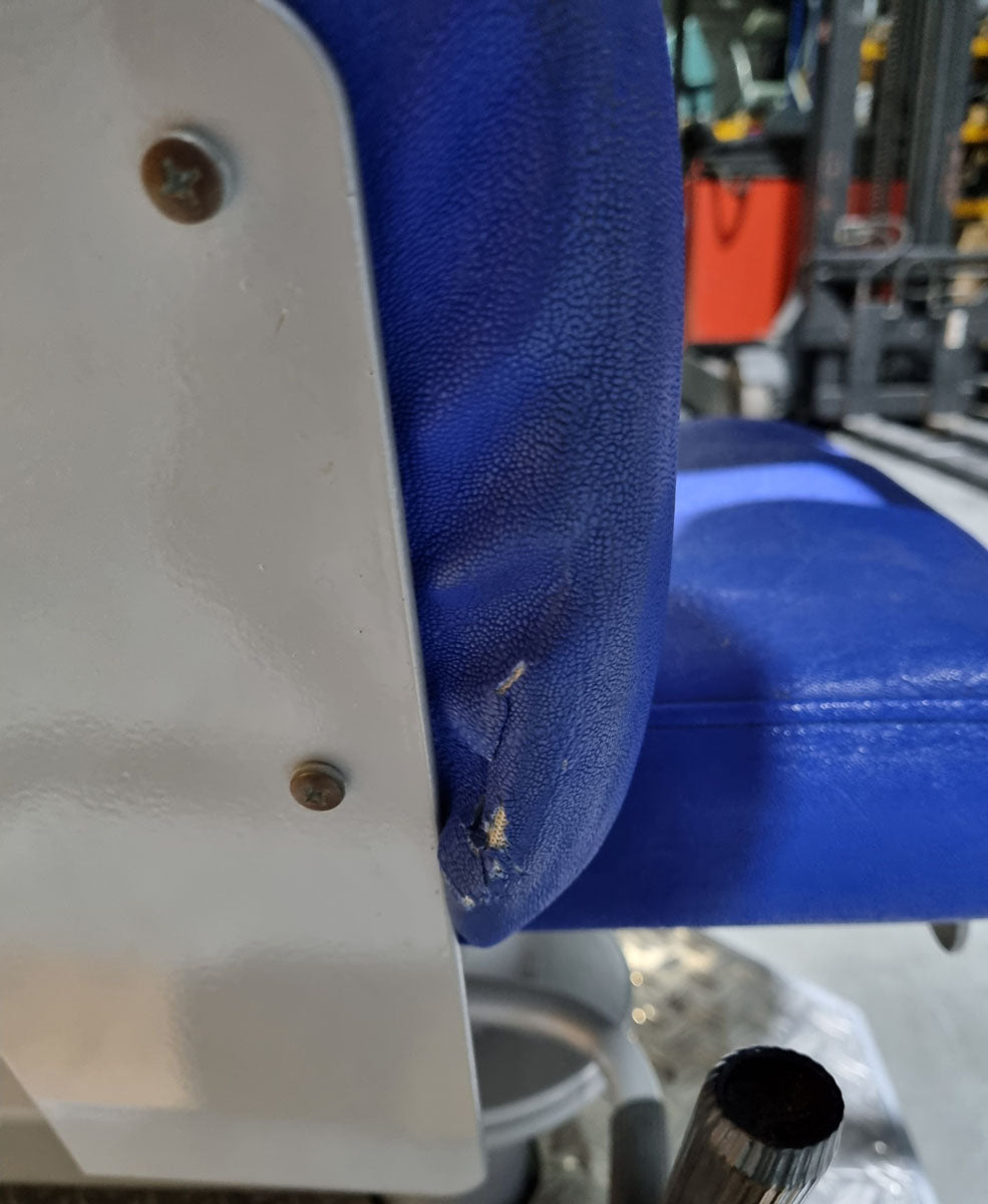 SVG torso rotator - rotation machine - lateral abdominal muscles, frame color silver, upholstery color blue, used - overhauled condition