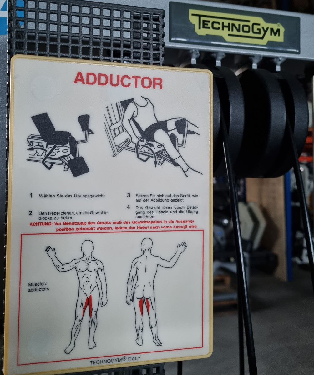 Technogym Abductor and Adductor Set, Silverline - 2 machines for a special price, used - tested condition