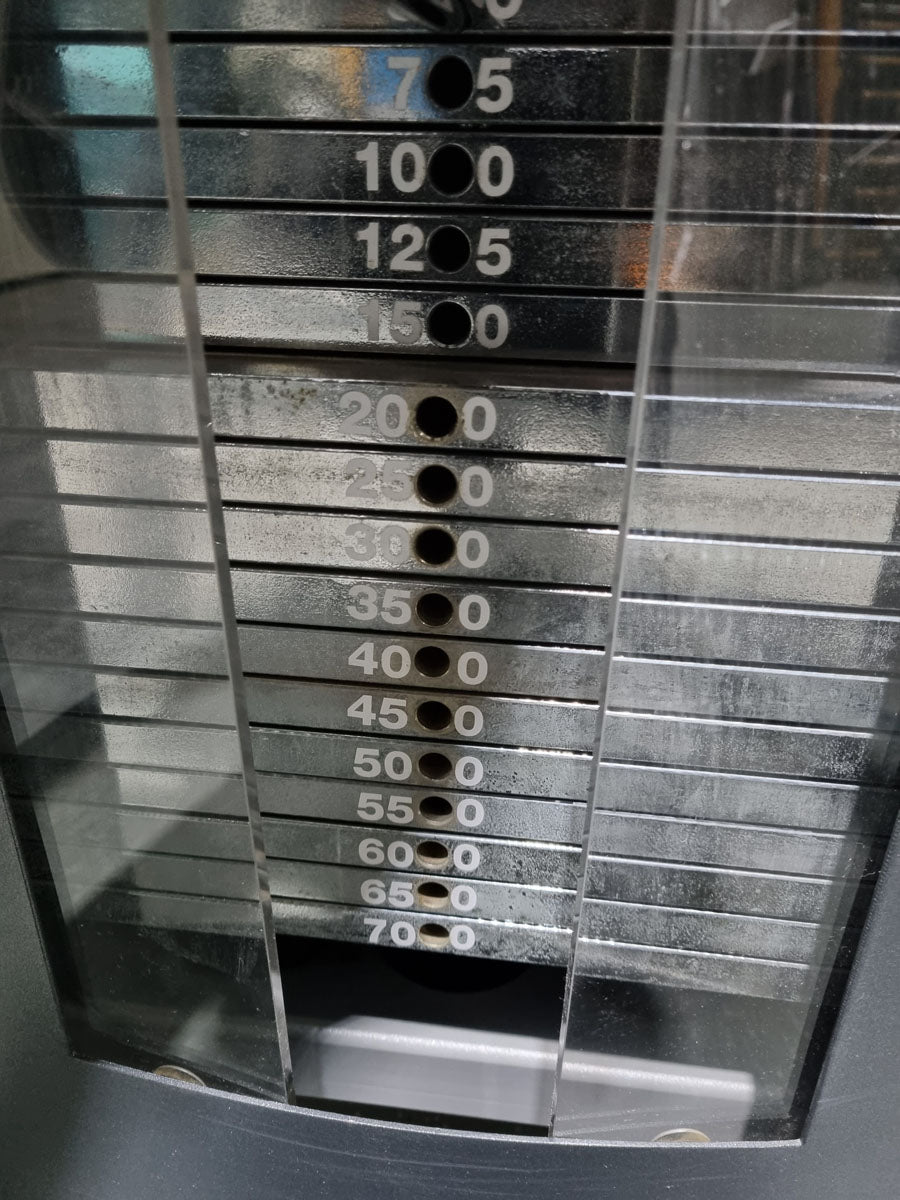 Frei Genius Hüftmaschine, Hüftpendel, Multi Hip, Kickmaschine, Total Hip auch für Ab-Adduktoren Training nutzbar, Rahmenfarbe Silber - gebraucht - überholter Zustand