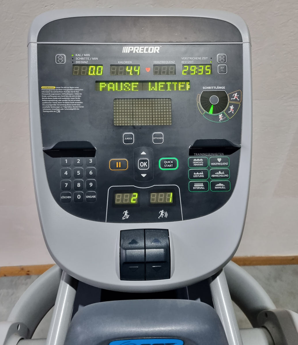 Precor AMT 835 Open Stride, New Model, P30 LED Console - Cross-trainer, Stepper, Elliptical 3 in 1 - used - refurbished condition