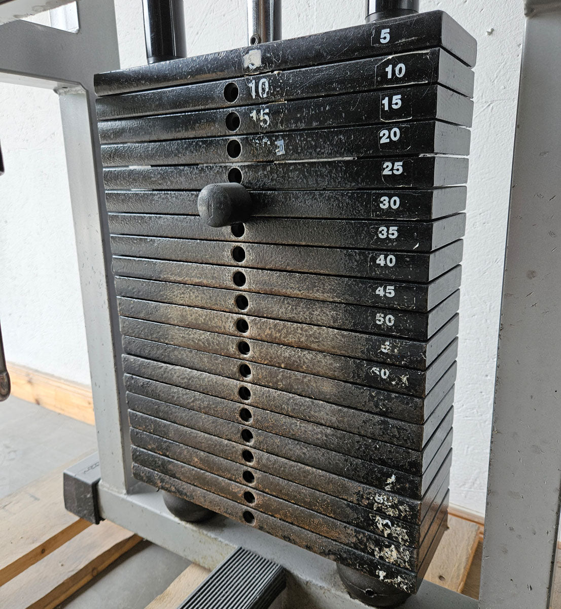 Technogym Rudern am Kabel, Ruderzug Turm, Long Pulley Row, Ruderstation, Silverline, Oldschool Bodybuilding, gebraucht - mit Gebrauchsspuren