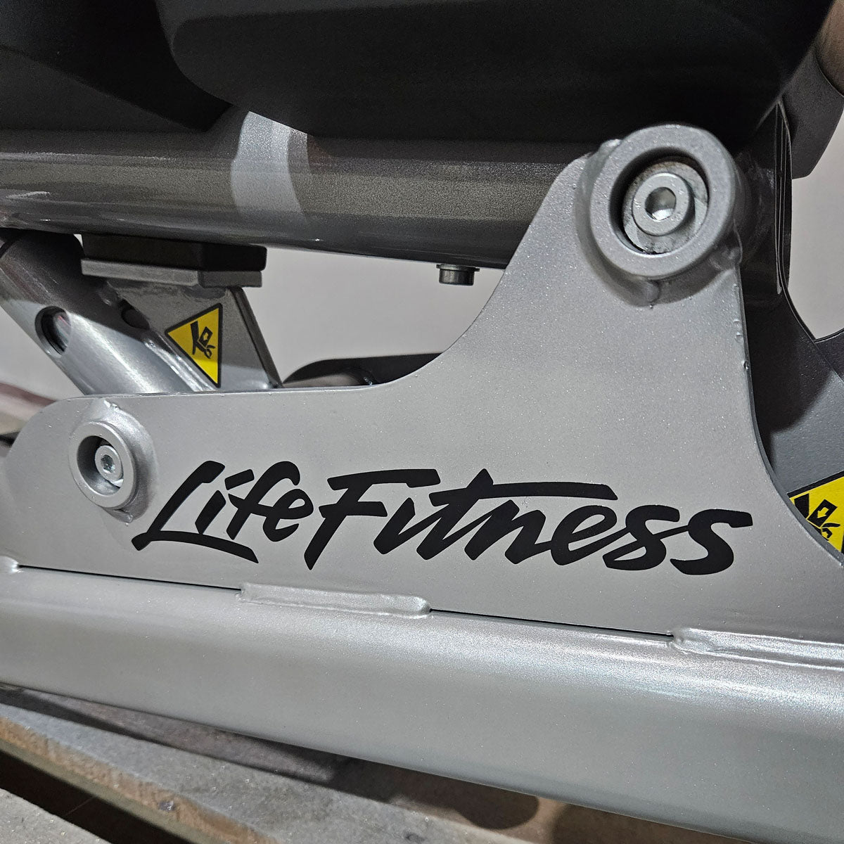 Life Fitness Multibank verstellbar, Multi-Adjustable Bench SMAB, Signature Serie, Rahmenfarbe Silber, Polsterfarbe Orange, gebrauchter - überholter Zustand