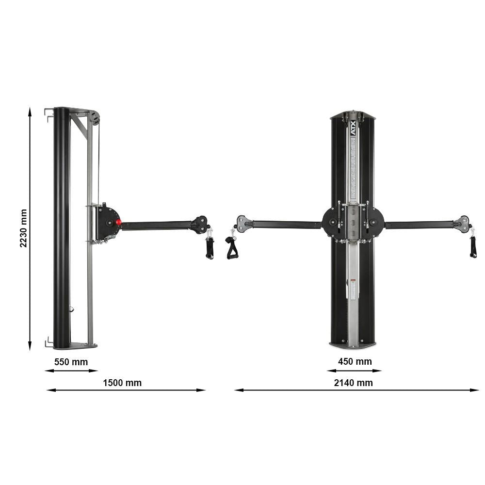 ATX Multi Zugstation - Functional Trainer - zur Wandbefestigung