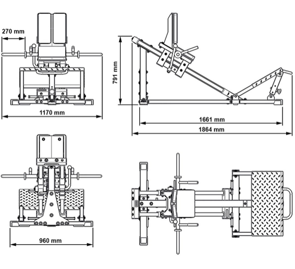 ATX - Compact Leg Press Combo / Hackenschmidt Kniebeugenmaschine 3.1