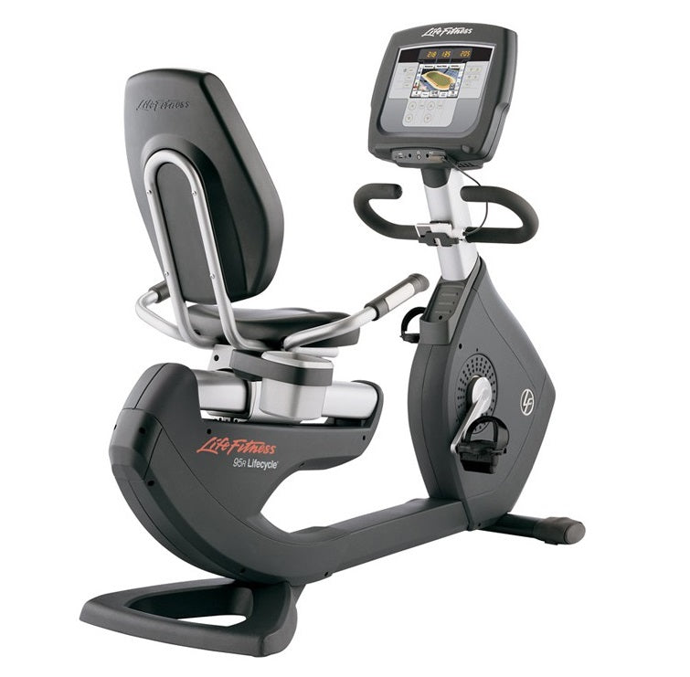 Life Fitness Recumbent 95R - Elevation Series 95r - Engage 15" Touchscreen Console, used - refurbished