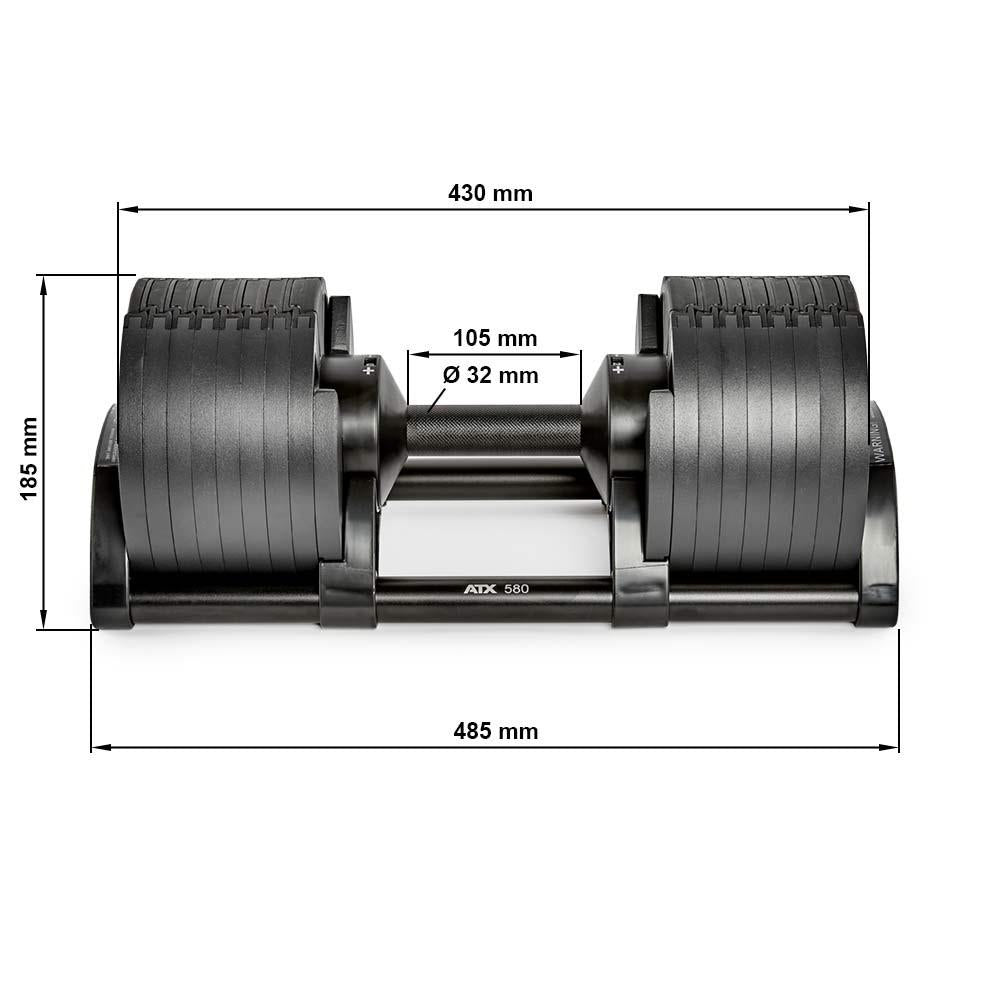 Danksport compact dumbbells with system from 2.3 - 36 kg - Heavy Weight