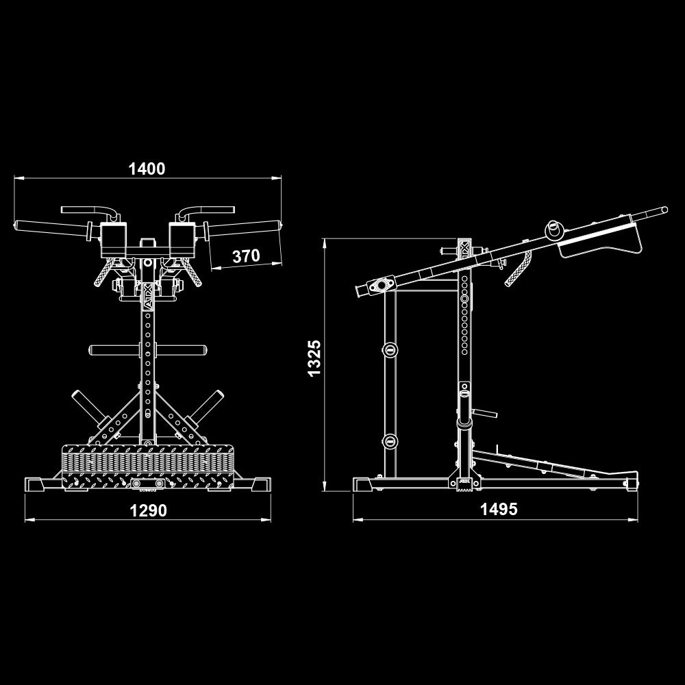 ATX Kniebeugen-Wadenmaschine / Viking Press 3 in1