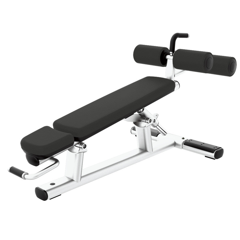 Life Fitness verstellbare Bauchbank, Adjustable Decline/Abdominal Crunch, Signature Series, Farbe Weiß, NEU & OVP