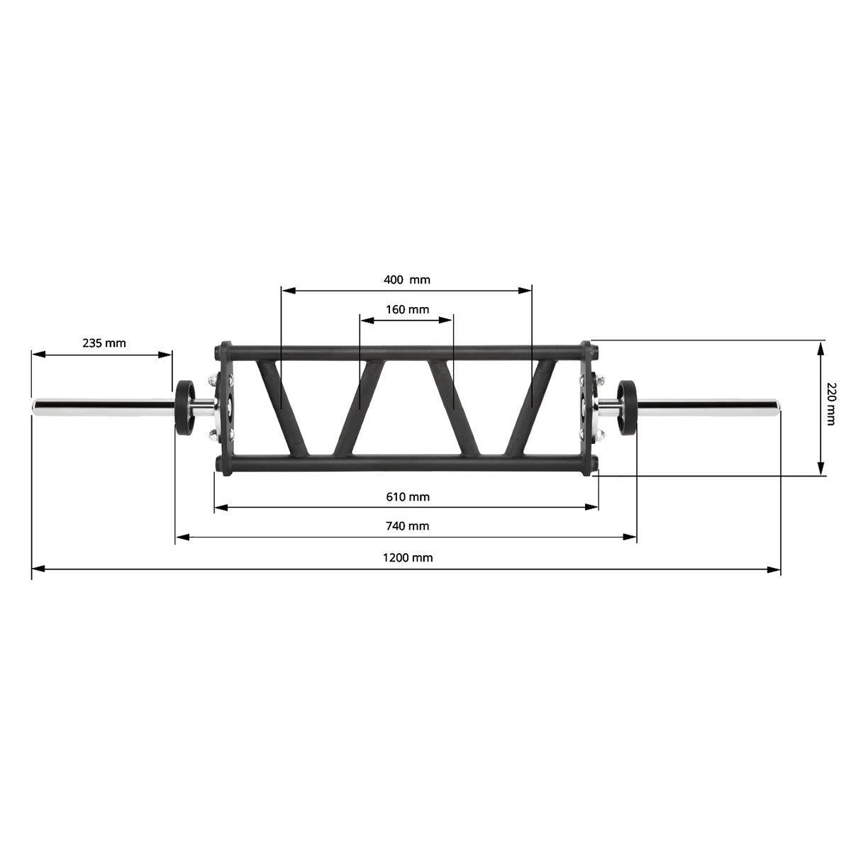 Short Multi Grip Bar - 30 mm