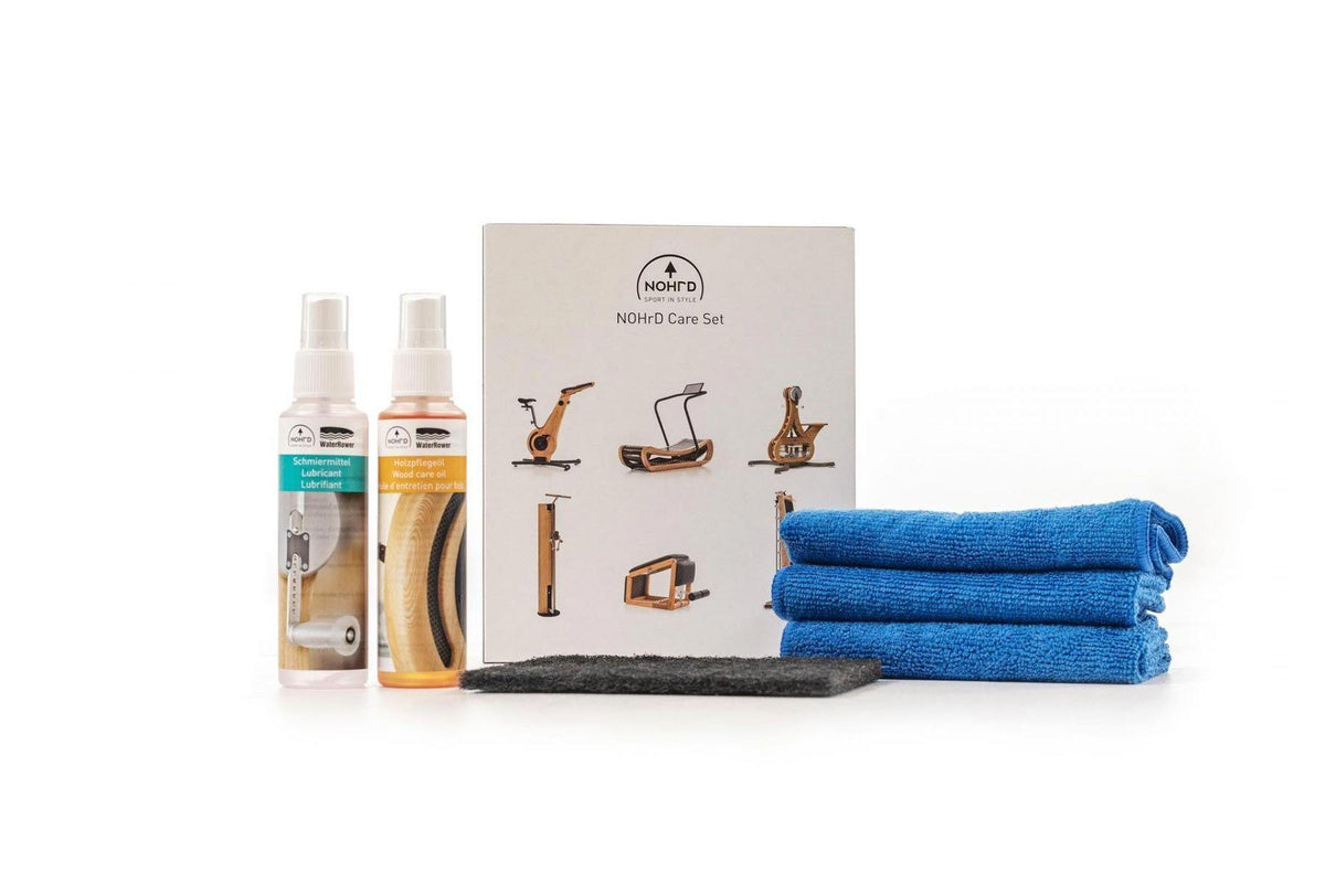 NOHrD Pflege-Set mit Sprays, Tüchern und Box.
