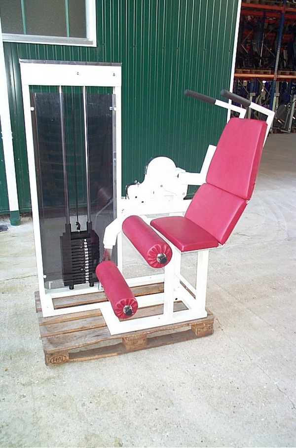 Dynamix abdominal machine, foldable, white