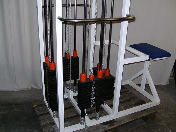 4 Stationenturm für Ladyfitness, weiß, gebraucht