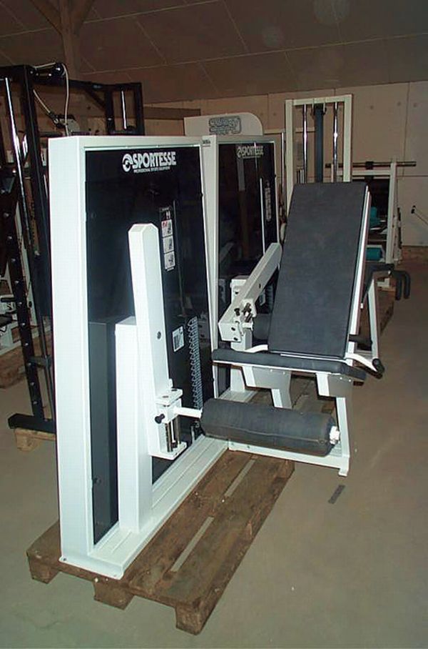 Sportesse leg extension + leg curl white, as a set