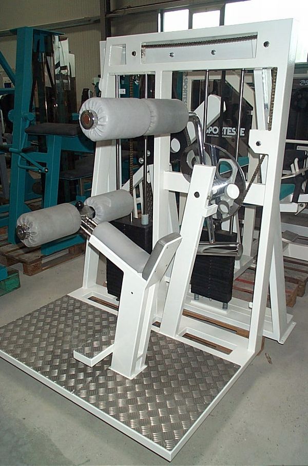 Sportesse Hyperextensionsmaschine / Rückenstrecker, Weiß, gebraucht