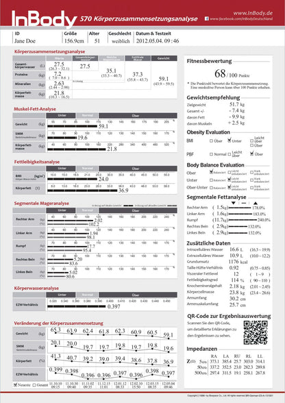 InBody 570 - Körperanalysewaage, BJ 2015, gebraucht - guter und geprüfter Zustand
