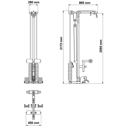 ATX Latzug Option LTO-520 - 100 kg Steckgewichte