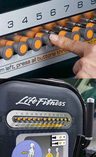 Life Fitness Brustpresse, Circuit Serie, Bankdrückmaschine, Chest Press, Rahmenfarbe Diamond White, 1 Jahr alt - NEUwertig