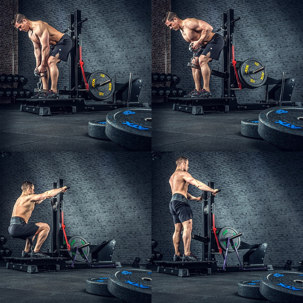 ATX Belt Squat Machine - Kniebeugen & Dips Maschine - Plate loaded