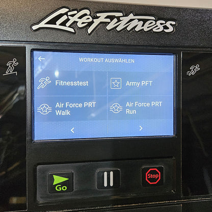 Cardio equipment set 8 pieces from Life Fitness, Integrity X, new models, 2 treadmills, 2 cross trainers, 2 ergometers and 2 recumbents etc., used - refurbished condition