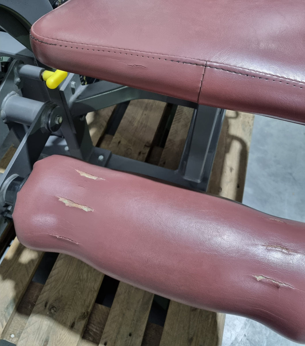 Nautilus Nitro Beinstrecker und Beinbeuger sitzend, 2 Geräte im Set, Leg Curl and Leg Extension seated, Rahmenfarbe Anthrazit, gebraucht - überholter Zustand