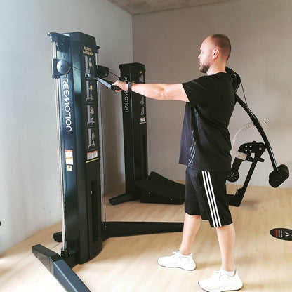 Freemotion Genesis Kraftgeräte Set, 10 Bilaterale Kabelzug Fitnessgeräte, Baujahr 2019 und 2020 - auch als Zirkel nutzbar, Made in USA - gebraucht - Neuwertiger Zustand