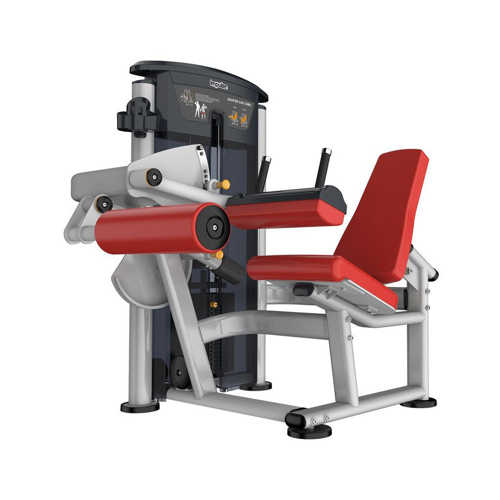 Impulse Fitness Beinbeuger sitzend IT9506 Seated Leg Curl, 90kg Gewichtsblock