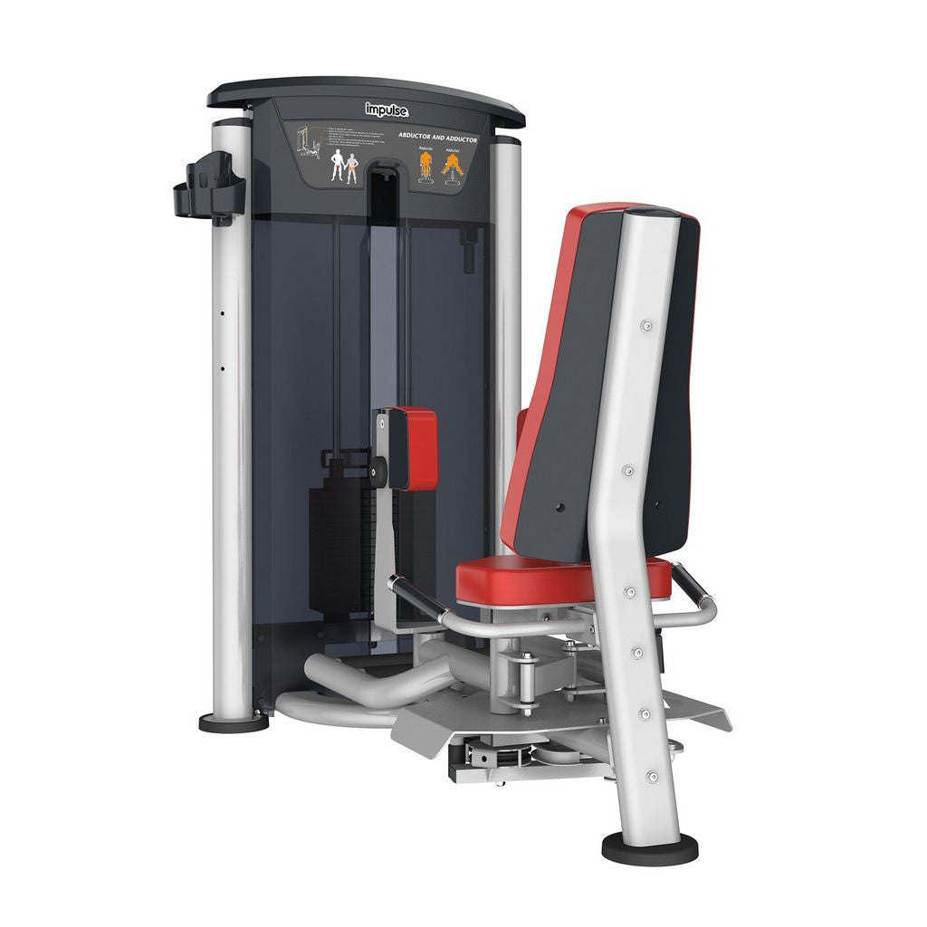 Impulse Fitness Adduktor/Abduktor IT9508, 2 in 1 Kombimaschine, 90kg Gewichtsblock