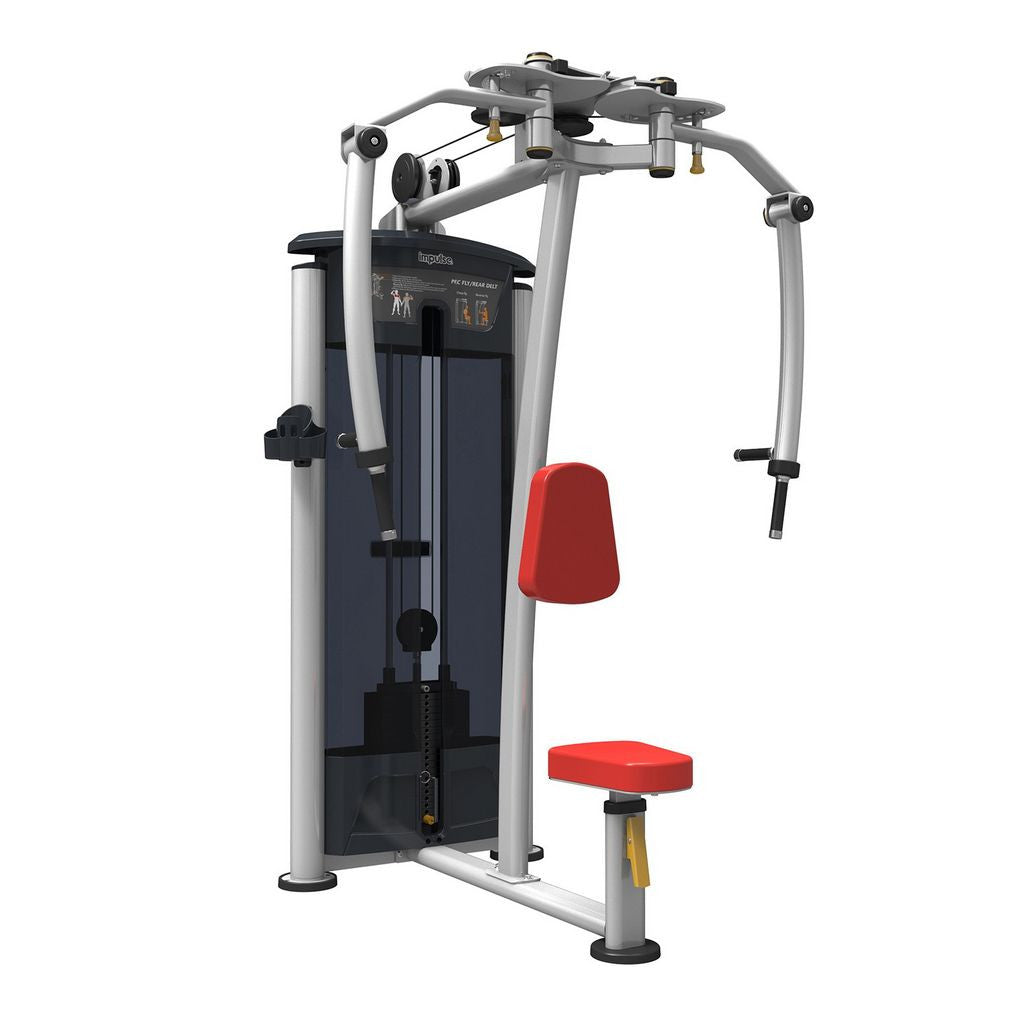 Impulse Fitness Butterfly and Butterfly Reverse, IT9515, Pec and Reverse Fly, 2 in 1 combination machine, 90 kg weight block