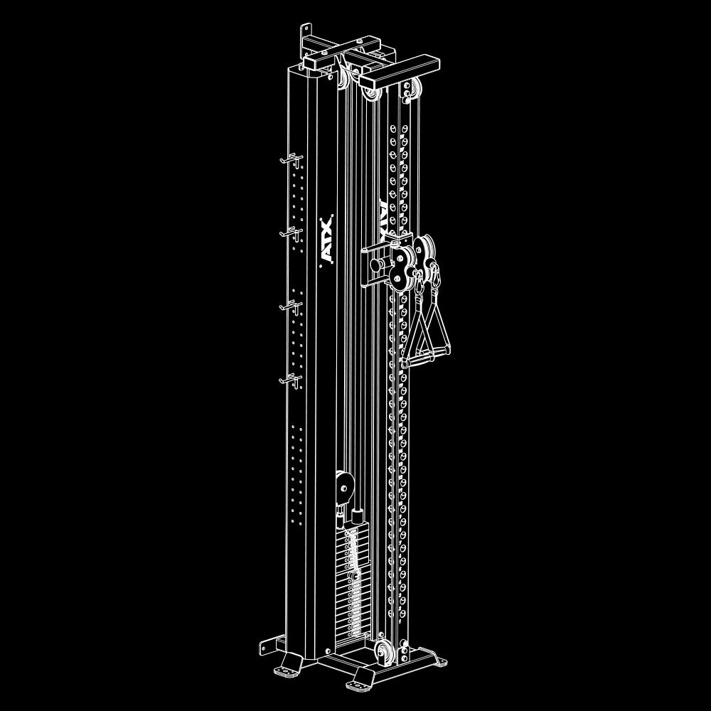 ATX Cable Pulley Station PRO 4000 - for wall mounting