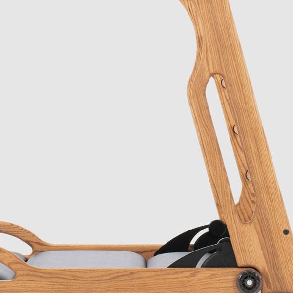 WaterRower NOHrD Elasko Eiche, Kunstleder/ Echtleder