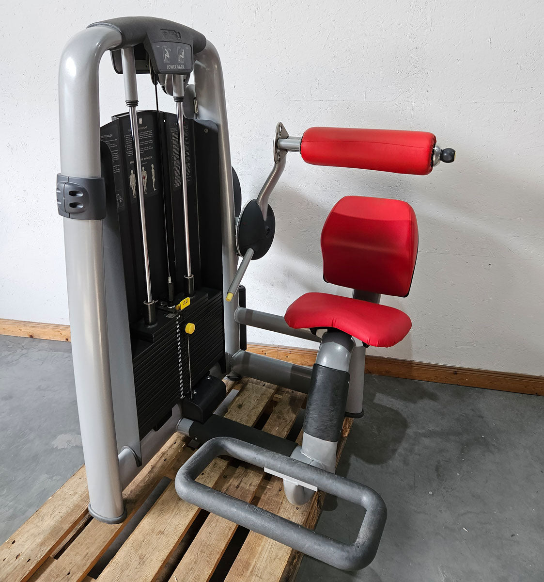 TechnoGym 18 Kraftgeräte im Set, Selection Line, Strength Machines with Stack Weight, Polster Rot, gebraucht - überholter Zustand