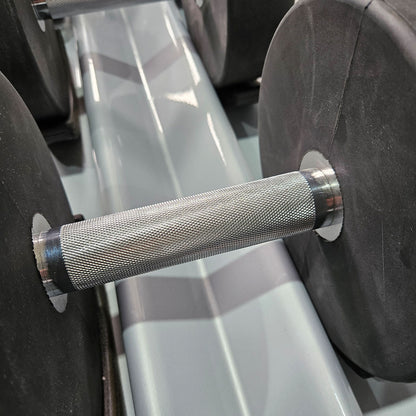 Matrix bzw Franziski Sport PU Polyurethan Kurzhantelsatz von 2 bis 20kg in 2kg Stufen ( 10 Paare ) Farbe Schwarz-Blau, inkl. Matrix Kurzhantelablage (sehr stabil), gebraucht - sehr guter Zustand