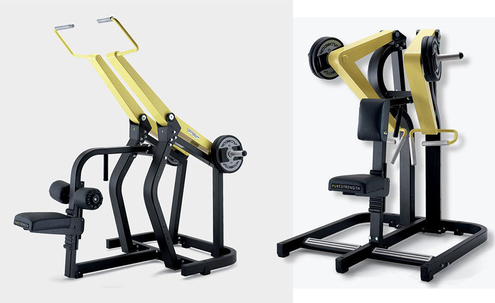 TechnoGym Pure Strength Set, 7 Plate loaded Kraftgeräte, inkl. Hantelscheiben, gebraucht - geprüfter Zustand