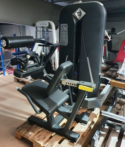 Dank Sport leg extension and leg curl combination device 2 in 1, leg curl and leg extension, frame black, upholstery black, exhibition device - assembled