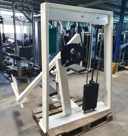 Sportesse Pomaschine, Gluteusmaschine stehend, Glute Isolator Raise, Rahmen Weiß, gebraucht - geprüfter Zustand