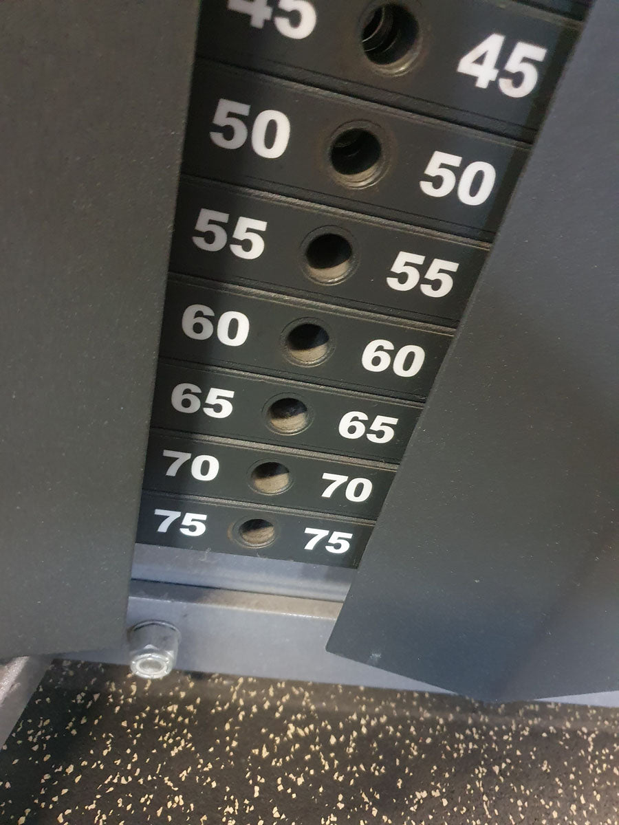 Hammer Strength MTS Rudern ( Hoch ) Maschine - Rahmenfarbe Silber, Polsterfarbe Schwarz, gebraucht - überholter Zustand