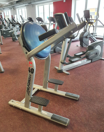 Life Fitness Bosu Ball Leg Raise SLR Gymnastic Ball, Signature Series, Frame Color Silver, Used - Refurbished Condition