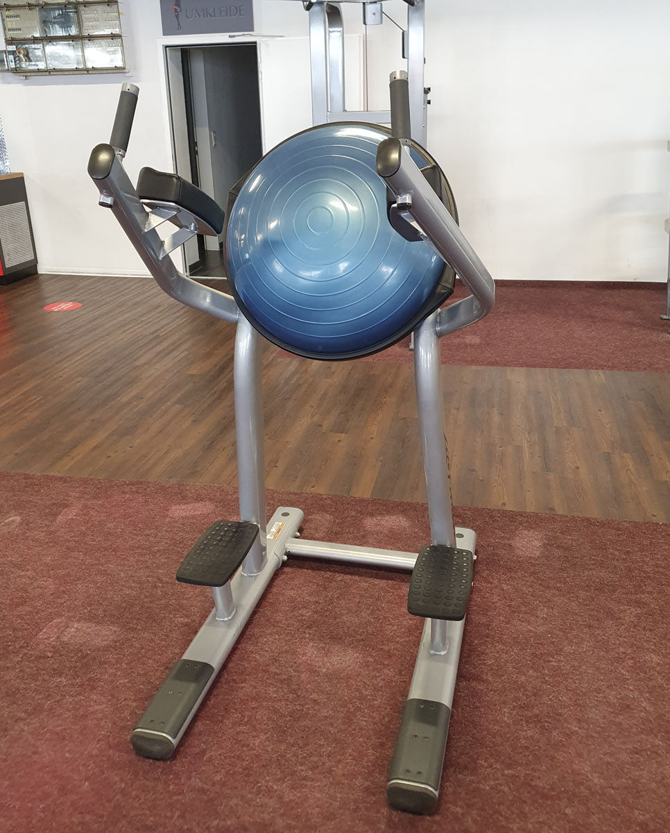 Life Fitness Bosu Ball Leg Raise SLR Gymnastic Ball, Signature Series, Frame Color Silver, Used - Refurbished Condition