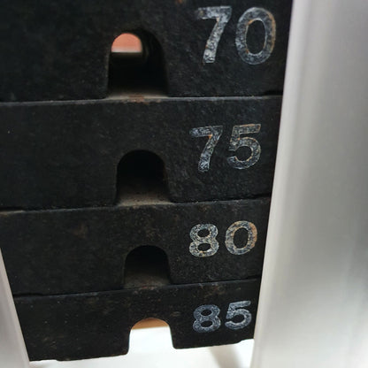 Gym80 Standing Leg Curl, Edition Line, White Frame, Dark Brown Upholstery, Used - Refurbished Condition