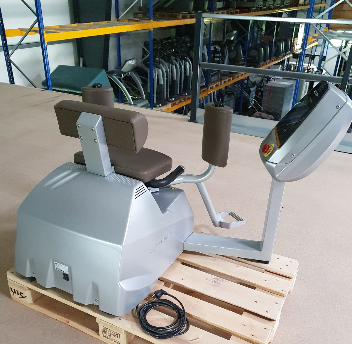 Milon Premium Adductors - Abductor machines, Hip Abductor and Adductor, 2 machines in a set, brushed aluminum housing, used - refurbished condition