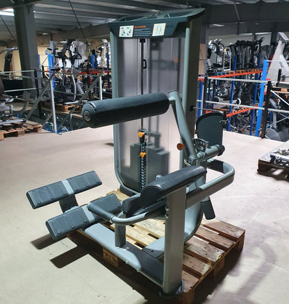 Inotec Rückenstreckermaschine, Hyperextension, Back Extension, Rahmenfarbe Silber, Polsterfarbe Schwarz, gebraucht - überholter Zustand