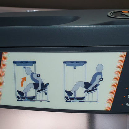 Inotec Rückenstreckermaschine, Hyperextension, Back Extension, Rahmenfarbe Silber, Polsterfarbe Schwarz, gebraucht - überholter Zustand