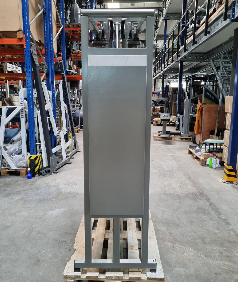 Norsk Sanimed Butterfly Reverse, verstellbar, 2 in 1 Kombigerät, Haltungs und Bruststabilisator, Rahmenfarbe Silber-Grau, gebraucht - überholter Zustand