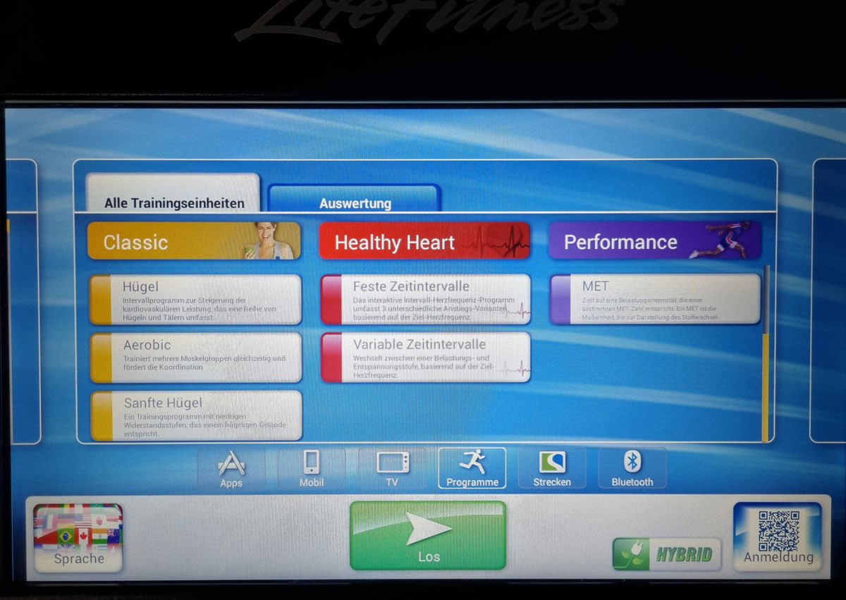 Life Fitness LiegeErgometer Lifecycle, Elevation Series, Recumbent, SE Konsole Touch, gebraucht - überholter Zustand