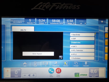 Life Fitness LiegeErgometer Lifecycle, Elevation Series, Recumbent, SE Konsole Touch, gebraucht - überholter Zustand