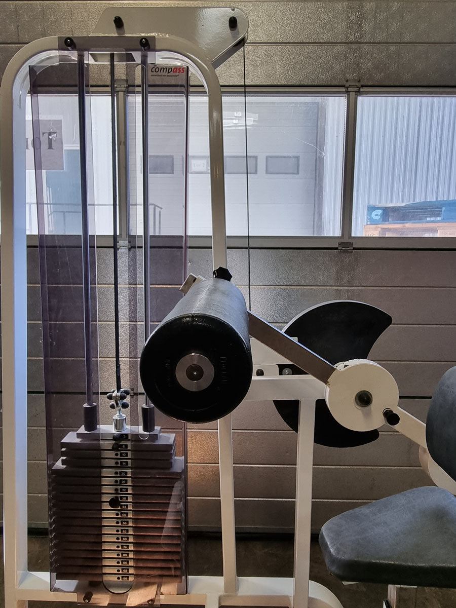 Proxomed Bauchbeuger / Rückenstrecker Kombigerät, 2 in 1 Kombigerät, Rahmenfarbe Weiß, Polsterfarbe Schwarz, gebraucht - überholter Zustand